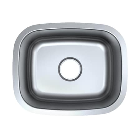 Kingston Brass Stainless Steel Undermount Single Bowl Kitchen Sink, Brushed GKUS18157